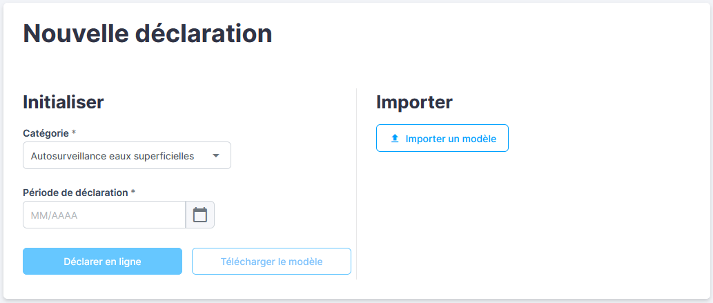Illustration écran nouvelle déclaration